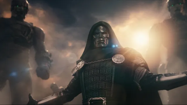 『アベンジャーズ／ドゥームズデイ』のドクター・ドゥーム（ロバート・ダウニー・Jr.）。