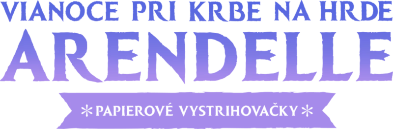 Vianoce pri krbe na hrade Arendelle: Papierové vystrihovačky