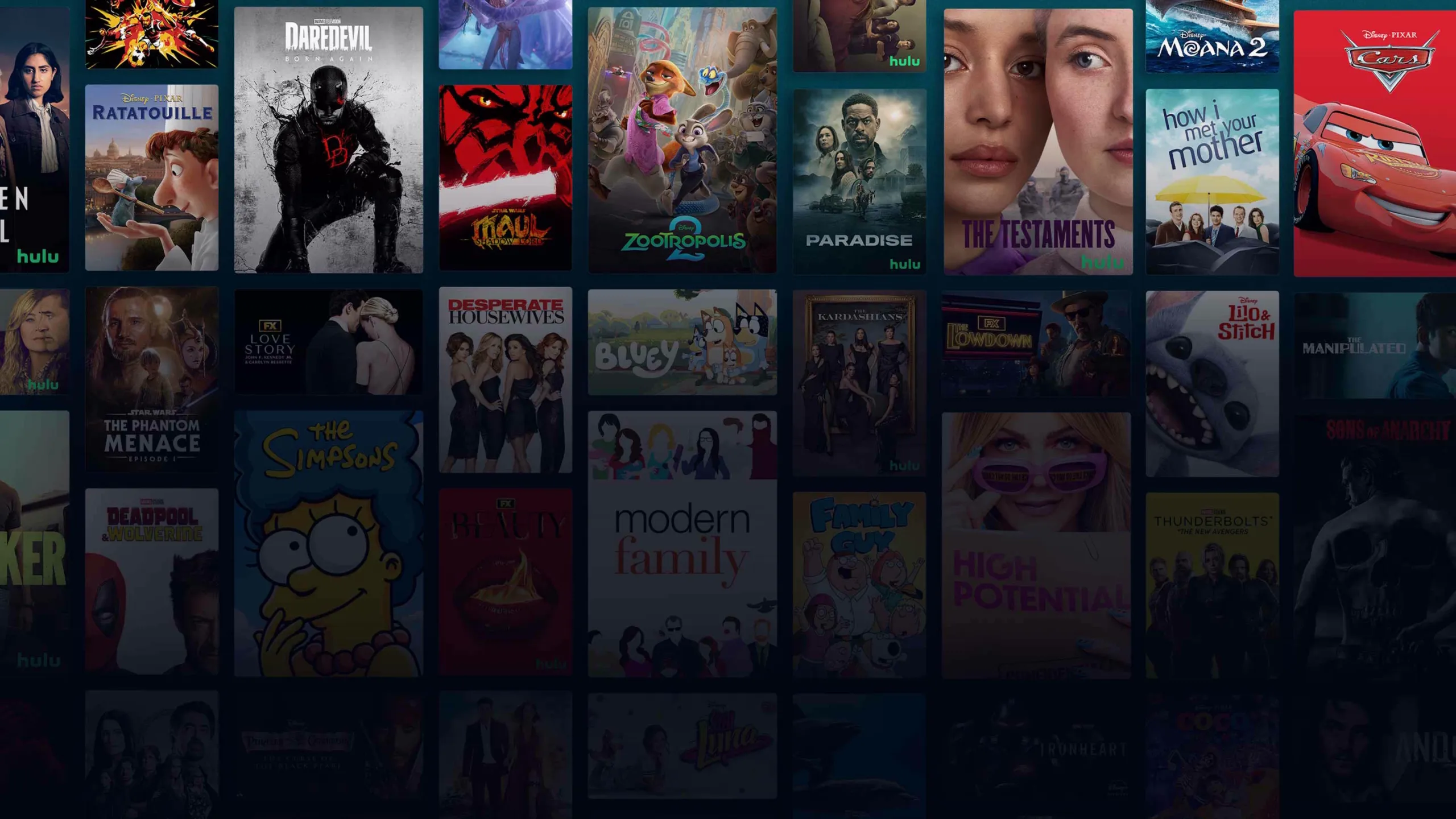 Background image of various Disney+ titles