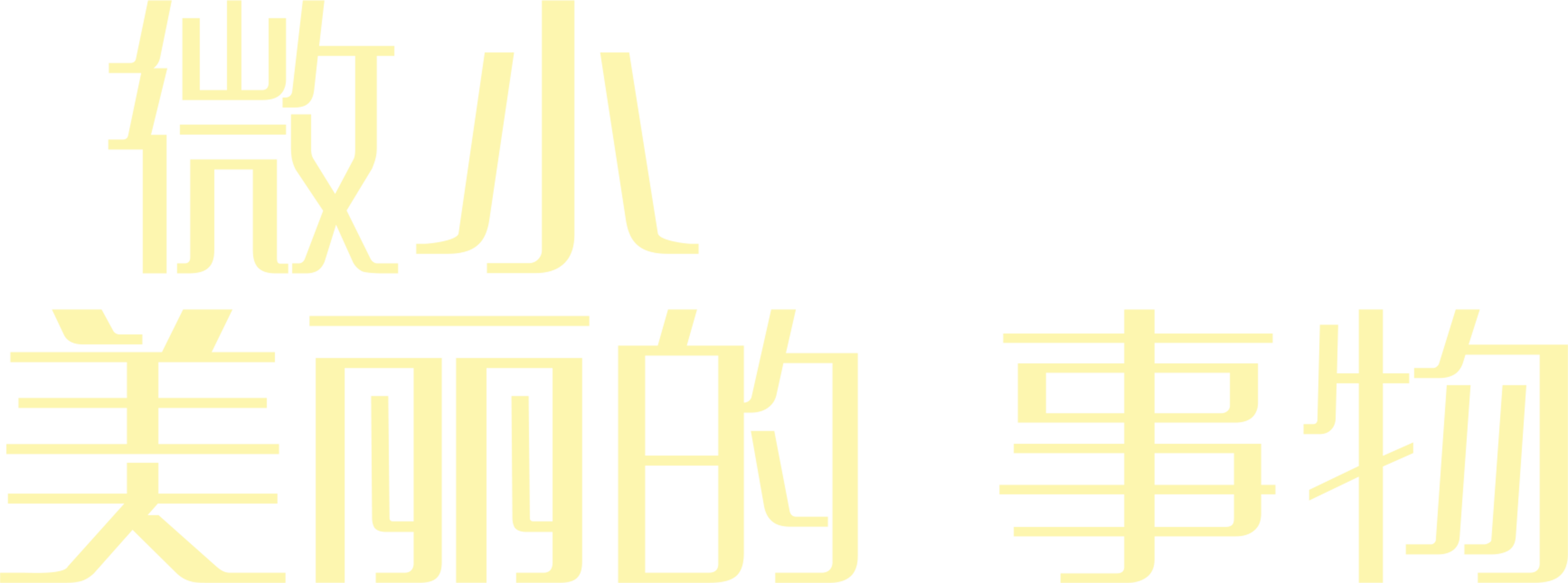 微小美丽的事物