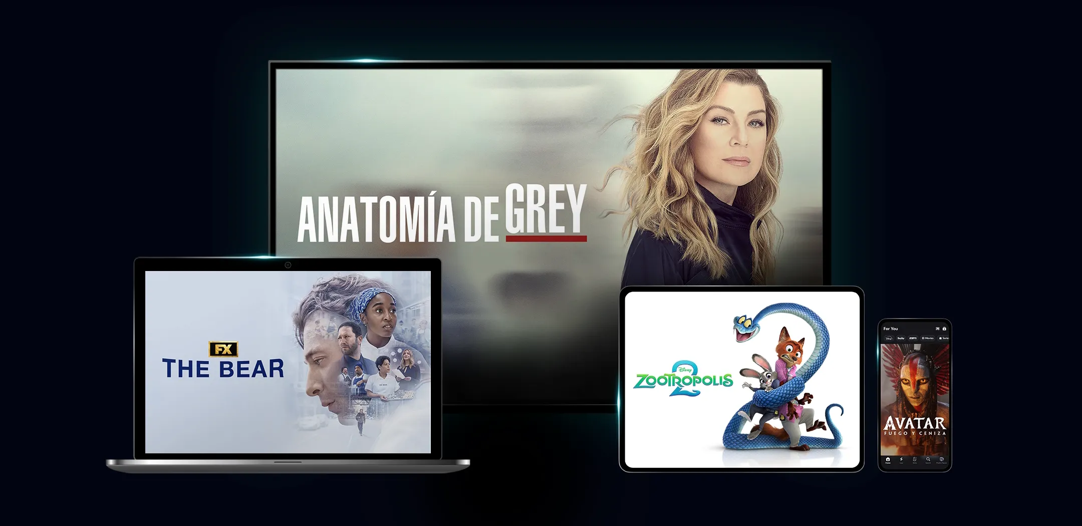Series de Disney+ en distintos dispositivos