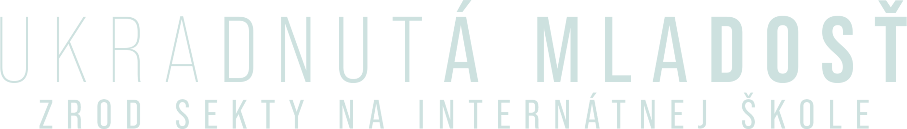 Ukradnutá mladosť: Zrod sekty na internátnej škole