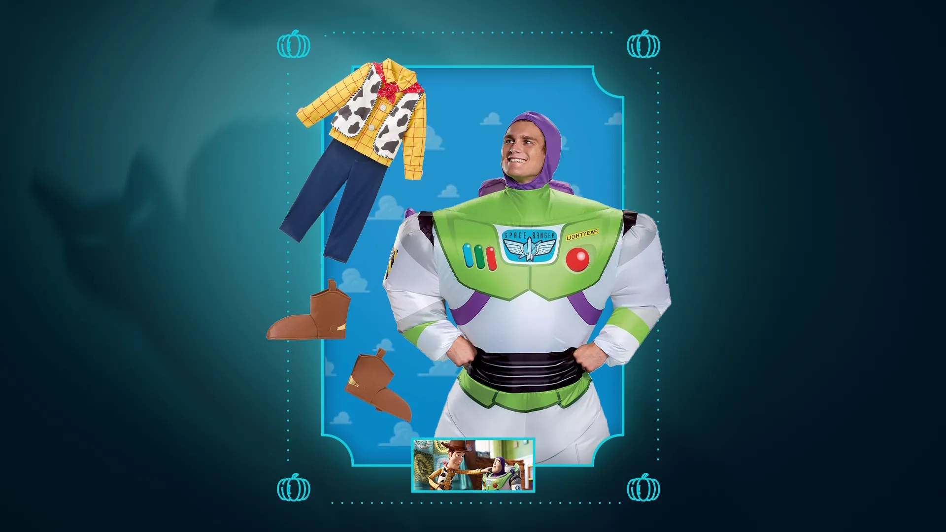 Toy Story costumes, Woody and Buzz Lightyear