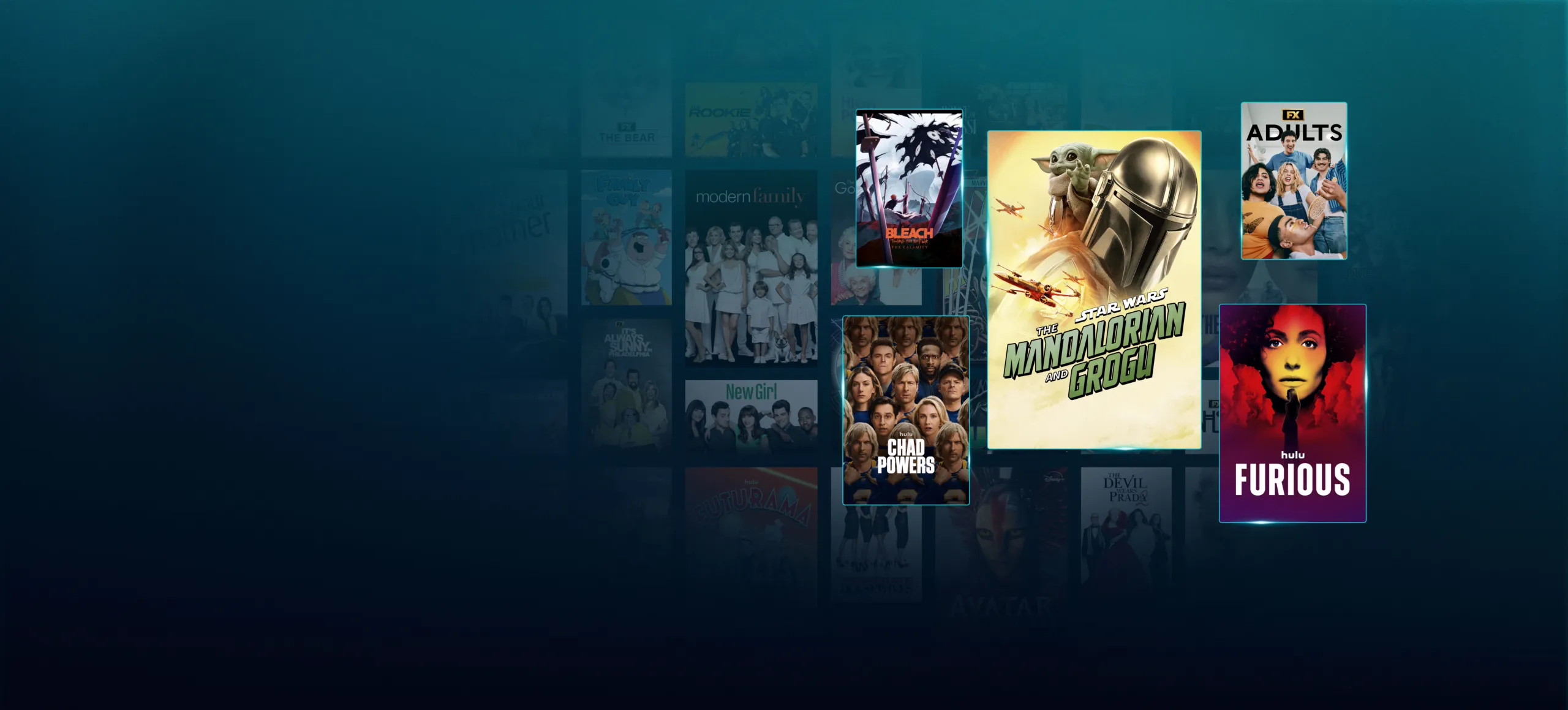 Background image of various Disney+ titles