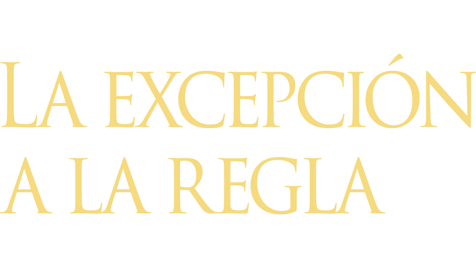 La excepción a la regla
