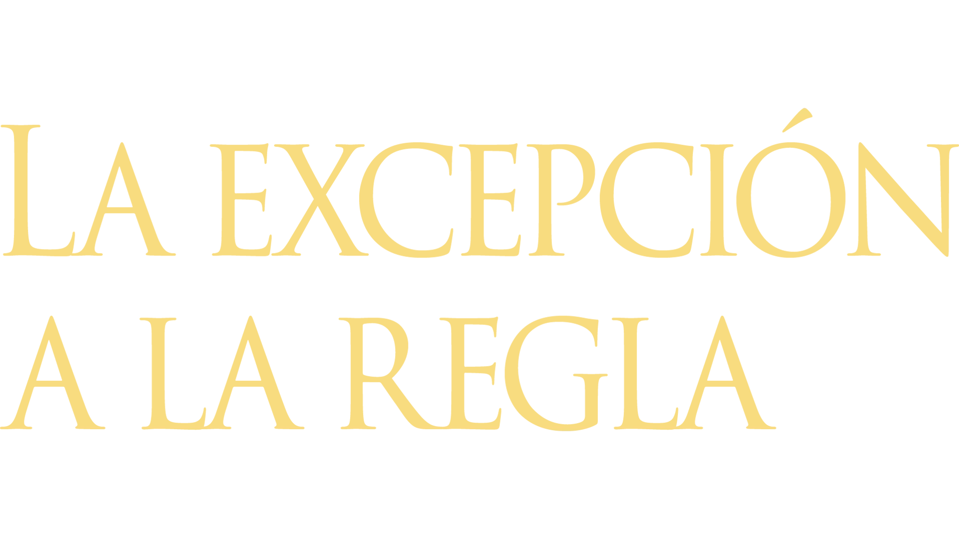 La excepción a la regla