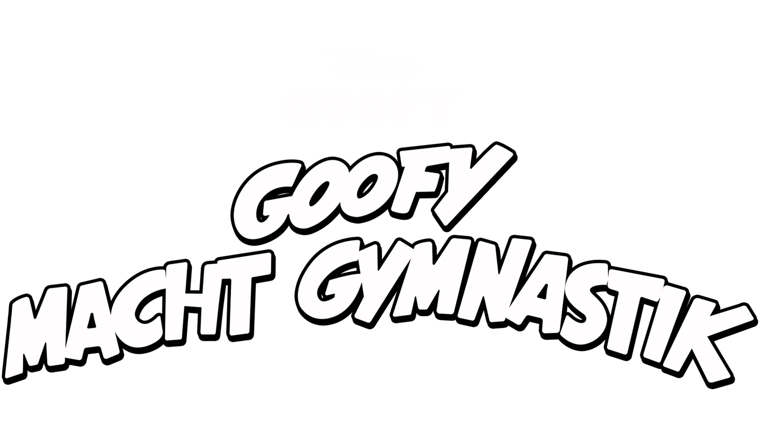 Goofy macht Gymnastik