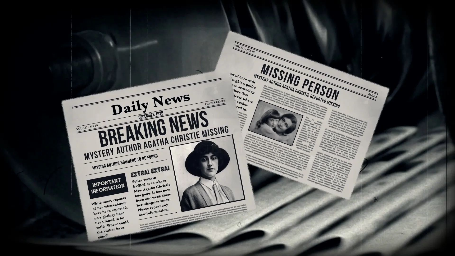thumbnail - S8:E2 The Puzzling Disappearance of Agatha Christie