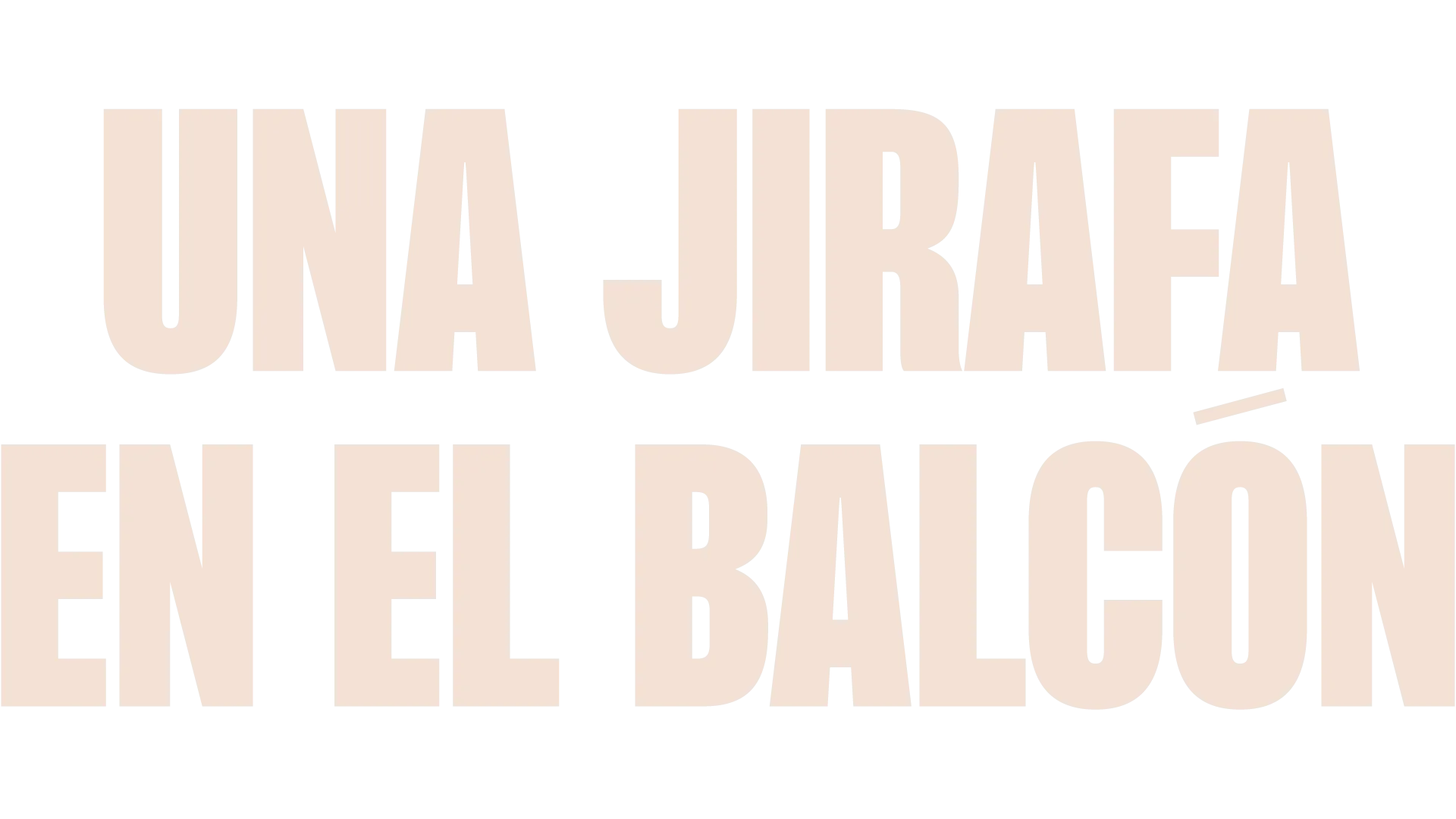 Una jirafa en el balcón