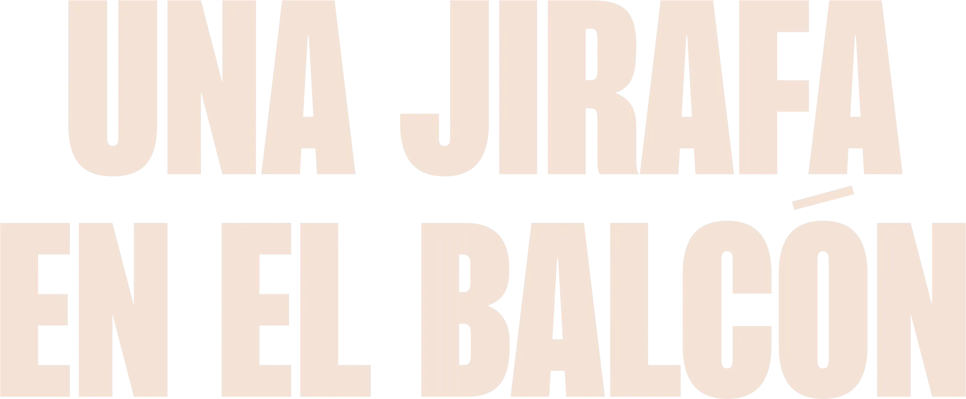 Una jirafa en el balcón
