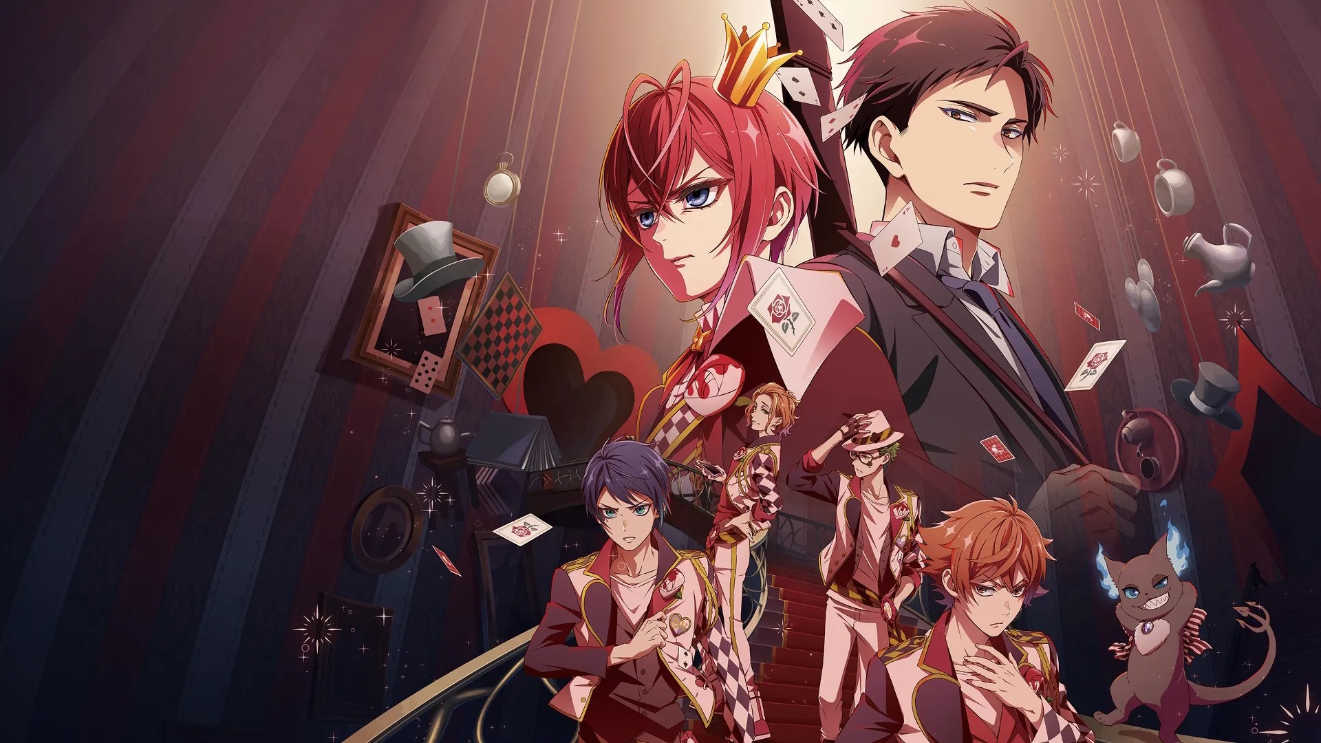 US Key Art for Disney Twisted-Wonderland: The Animation.