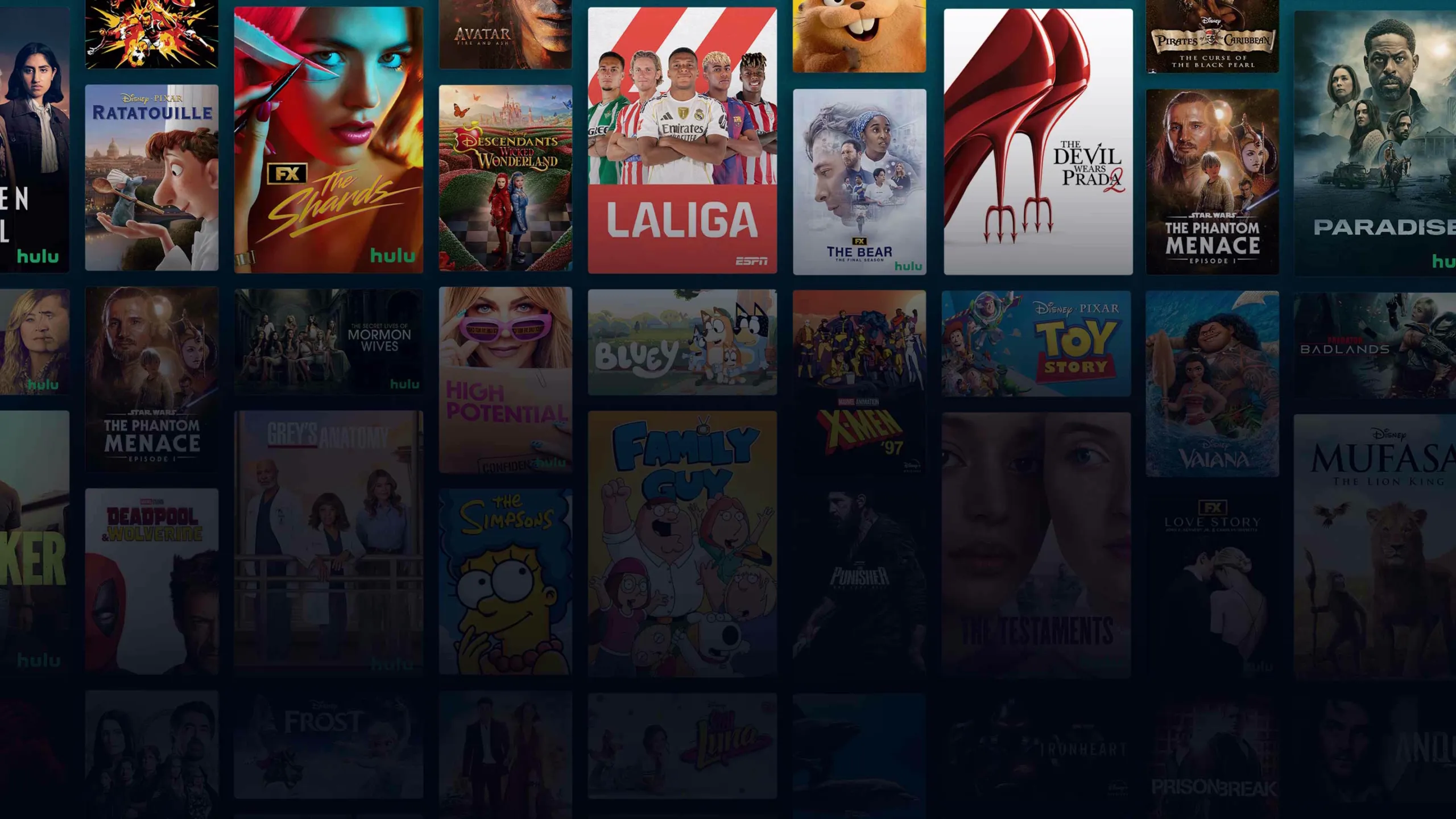 Background image of various Disney+ titles
