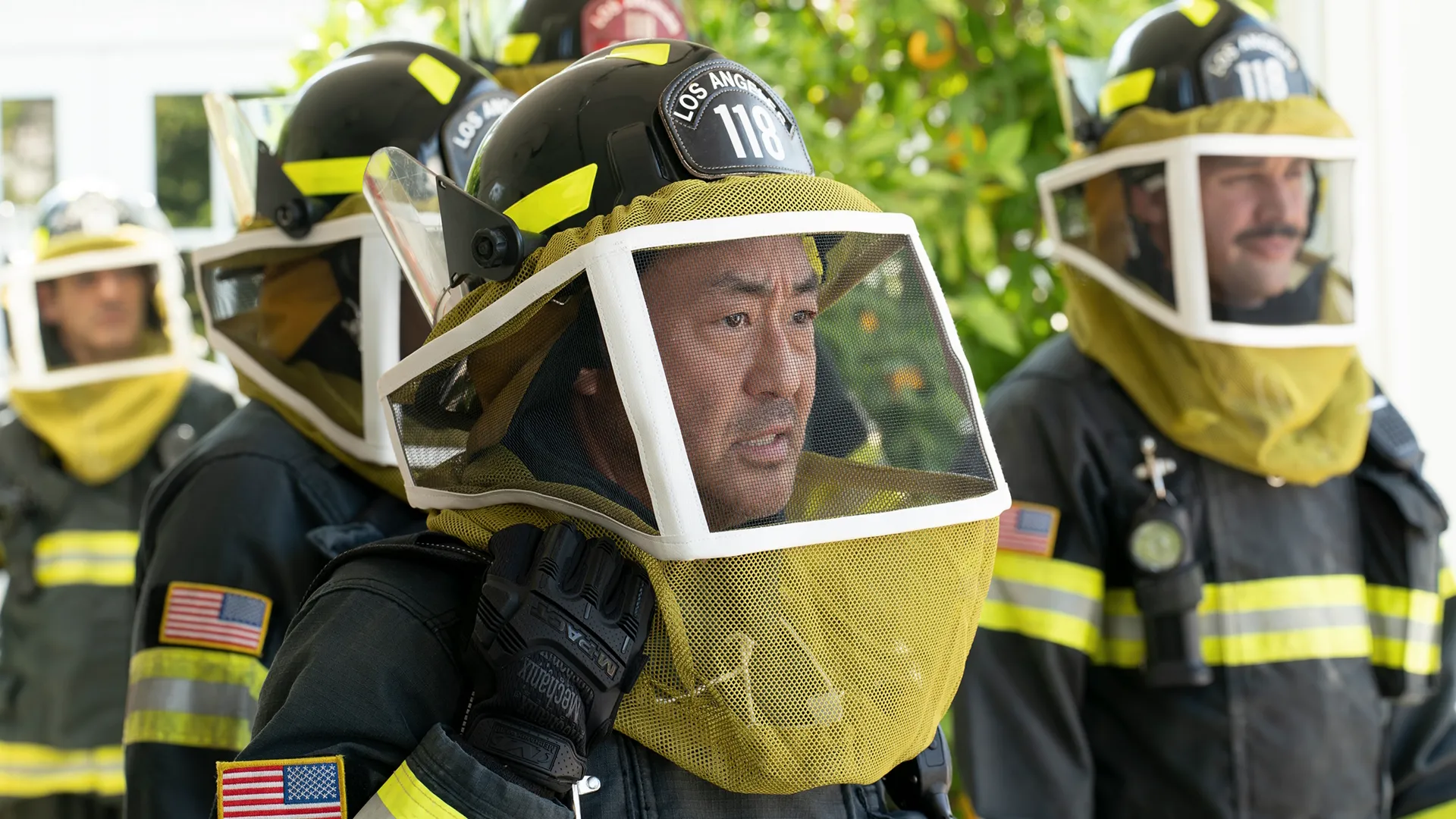 Firefighters of Station 118 of the Los Angeles Fire Department, from the popular TV series 9-1-1.