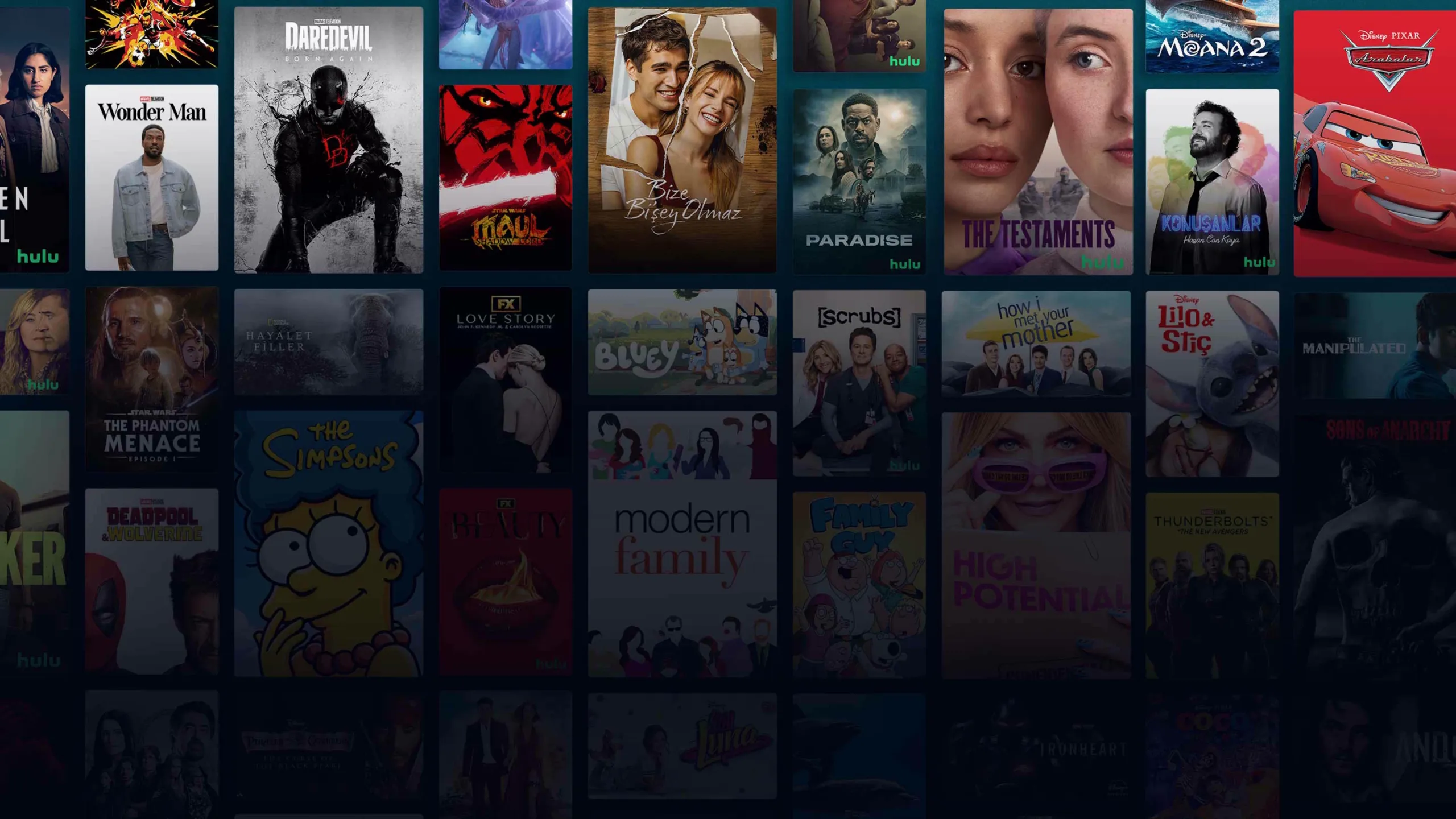 Background image of various Disney+ titles