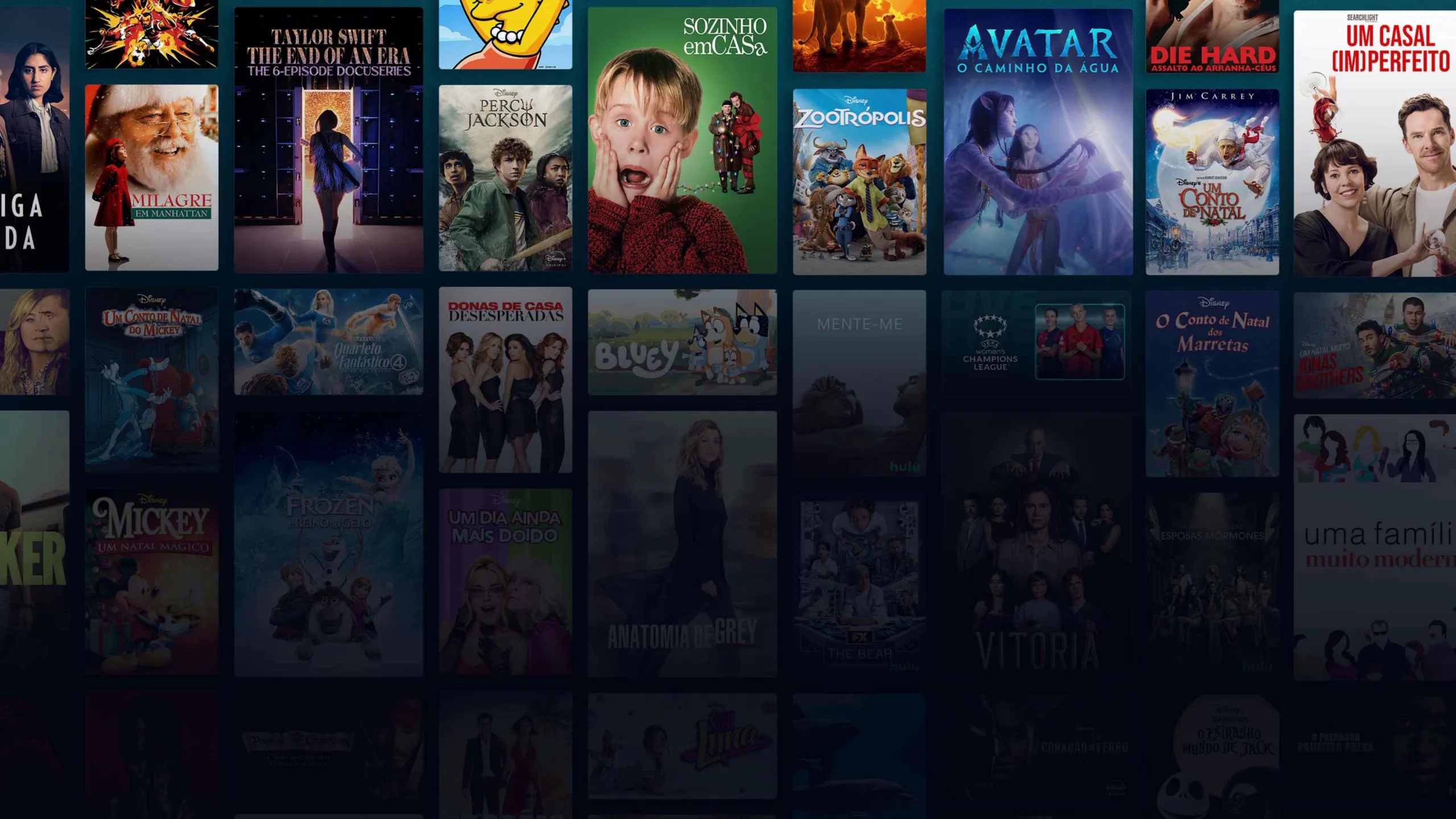 Background image of various Disney+ titles