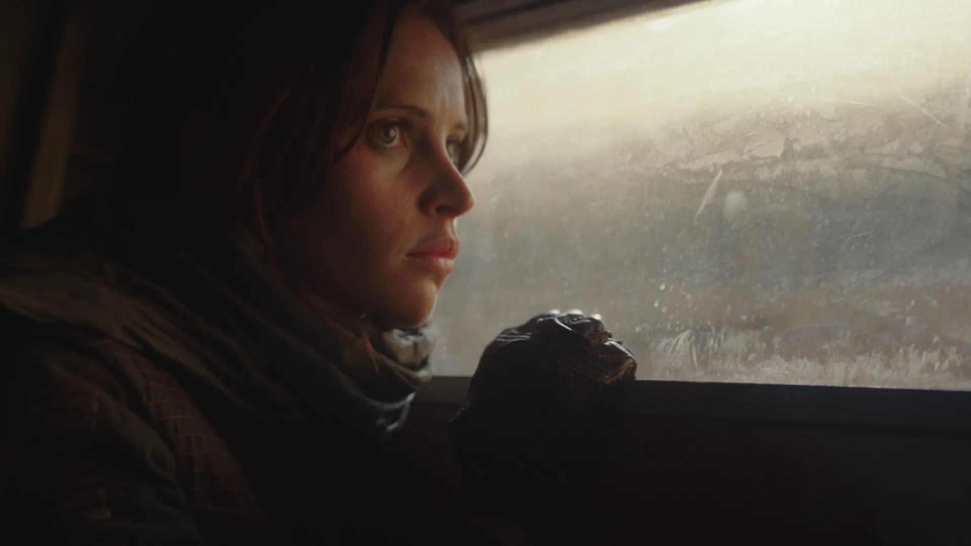 Jyn Erso (Felicity Jones) in Rogue One: A Star Wars Story