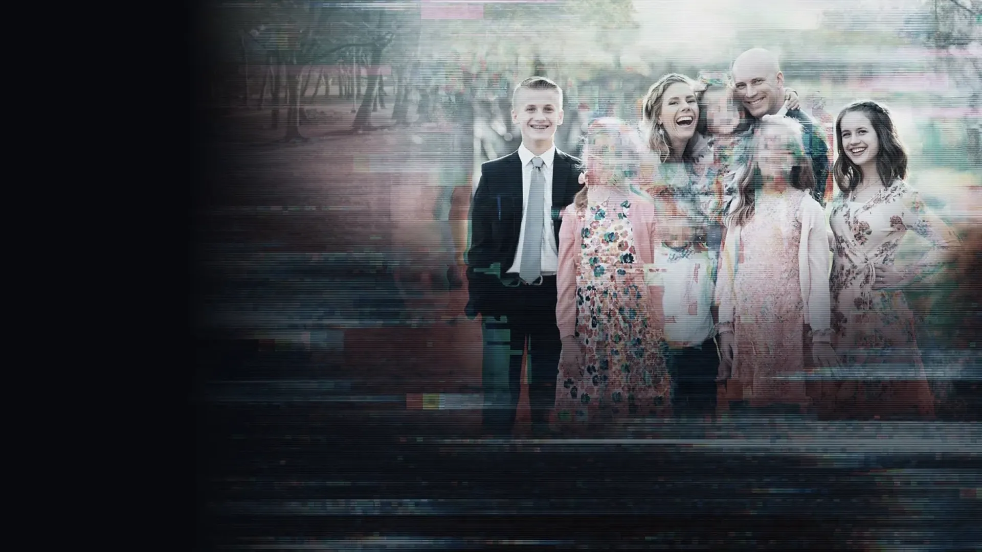 A stylized promotional graphic featuring members of the Franke family from their former YouTube channel "8 Passengers"