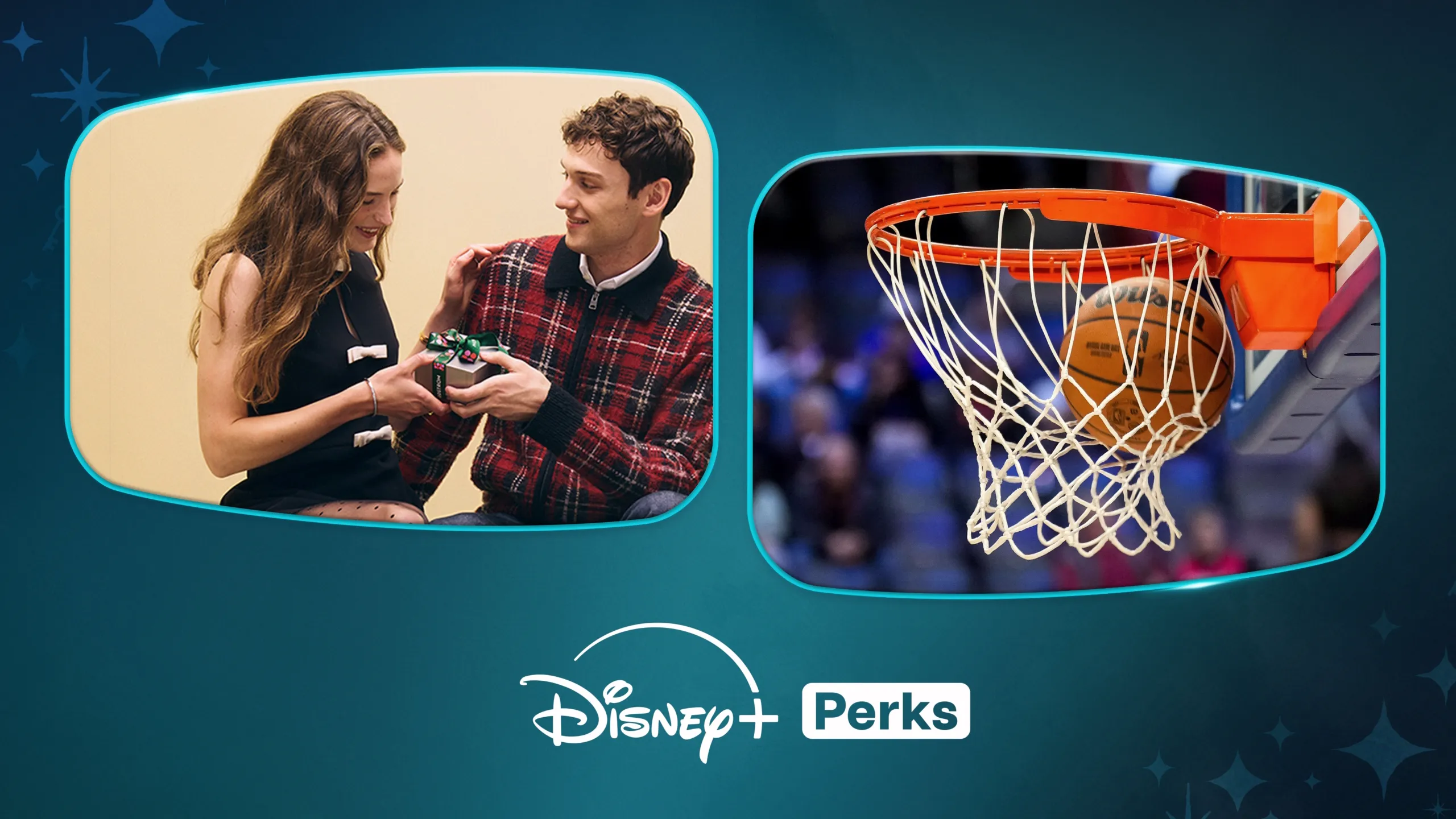 Disney+ Perks logo background