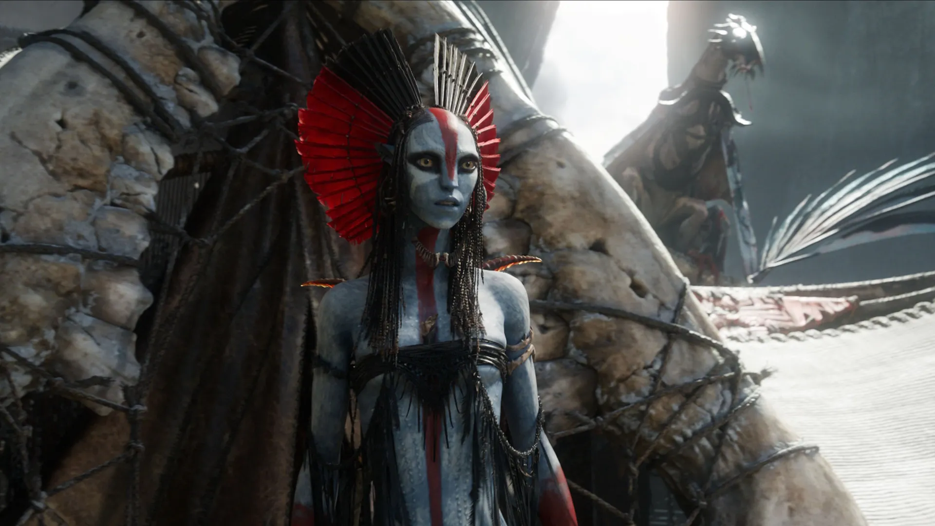 Oona Chaplin as Varang in Avatar: Fire and Ash, 0th Century Studios
