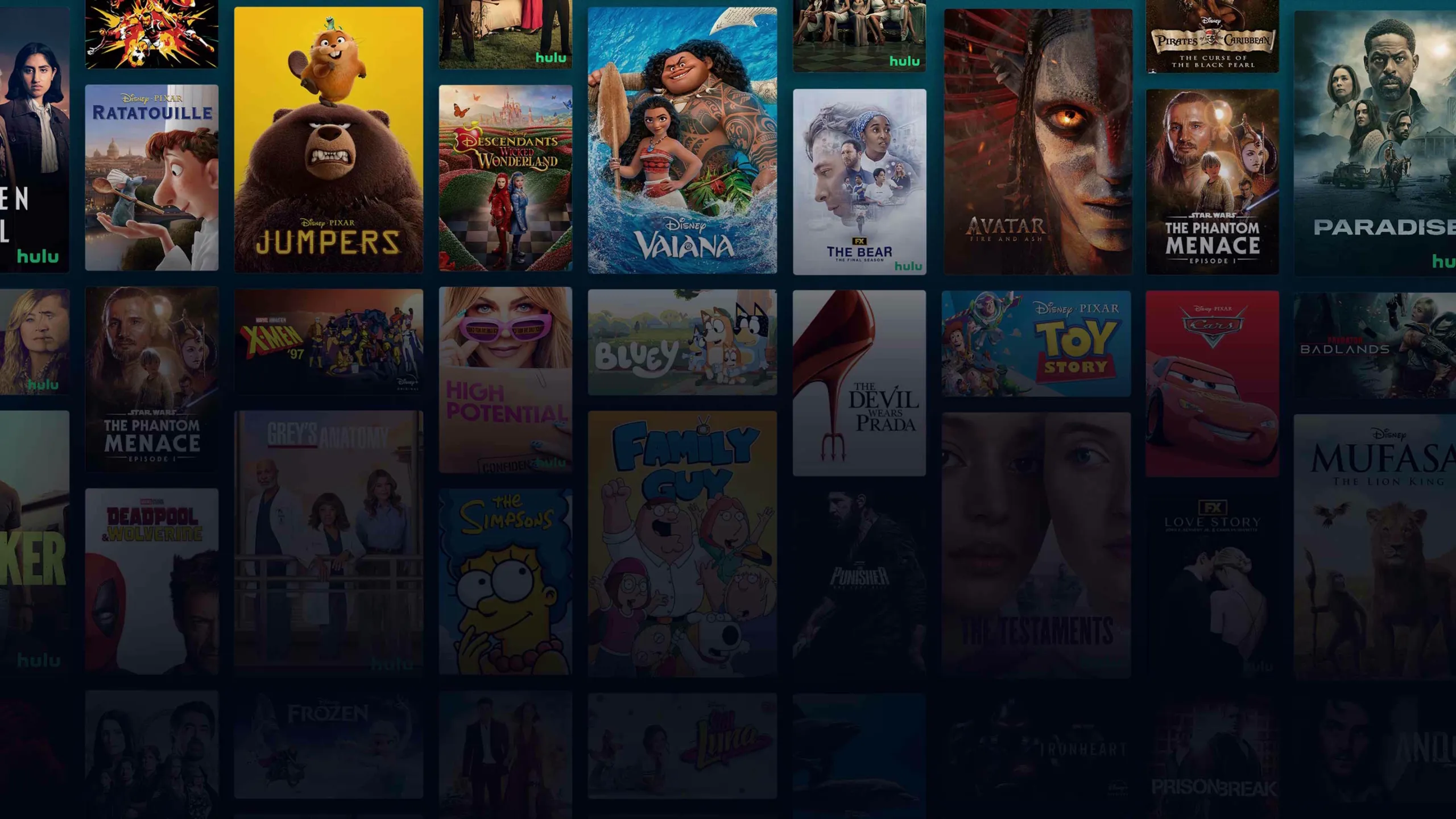 Background image of various Disney+ titles