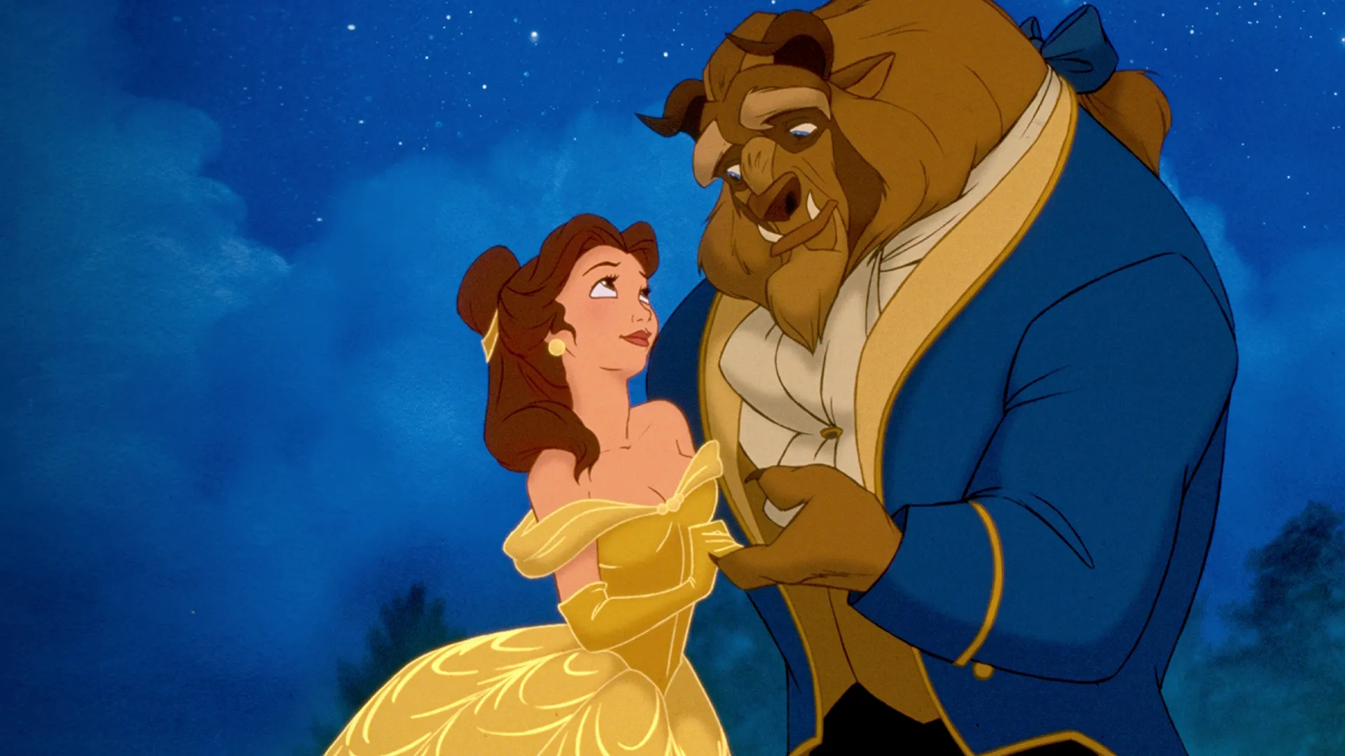 Belle and the Beast dance in Beauty and the Beast (1991)