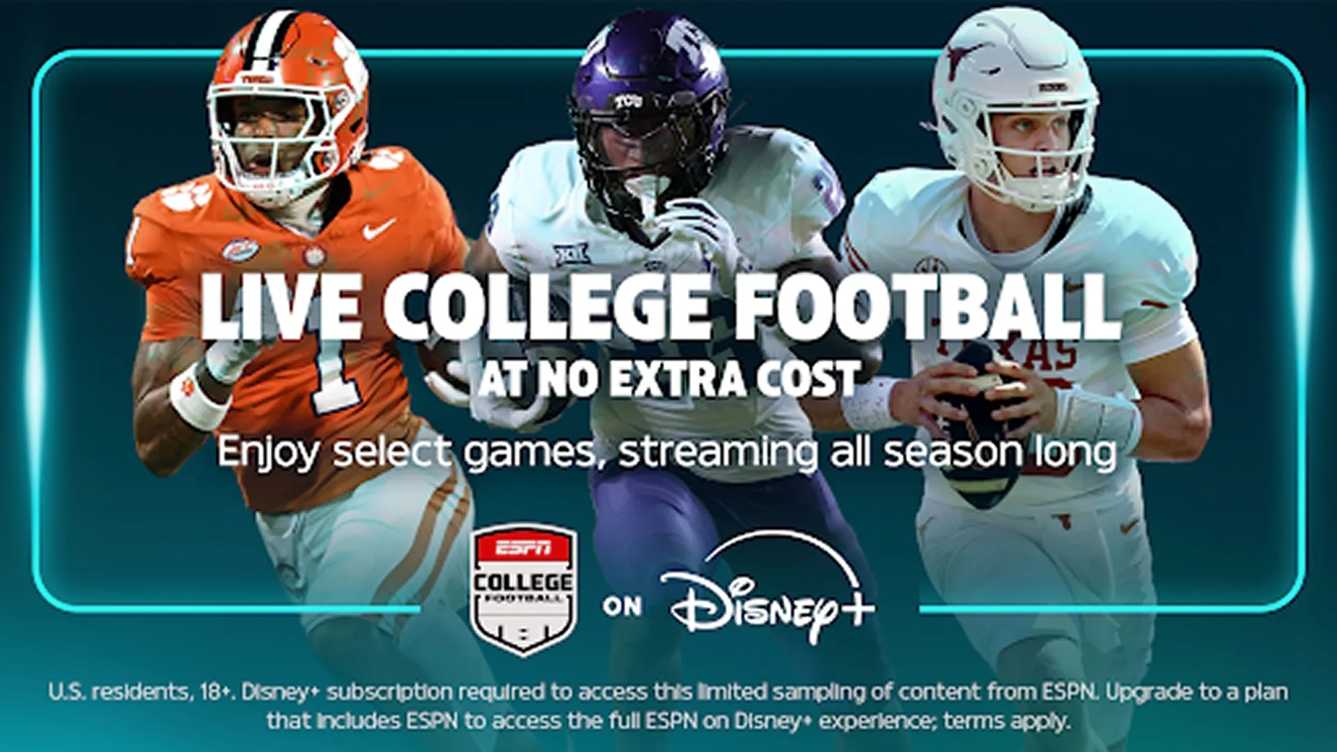 ESPN College GameDay Built by The Home Depot logo with college football signs