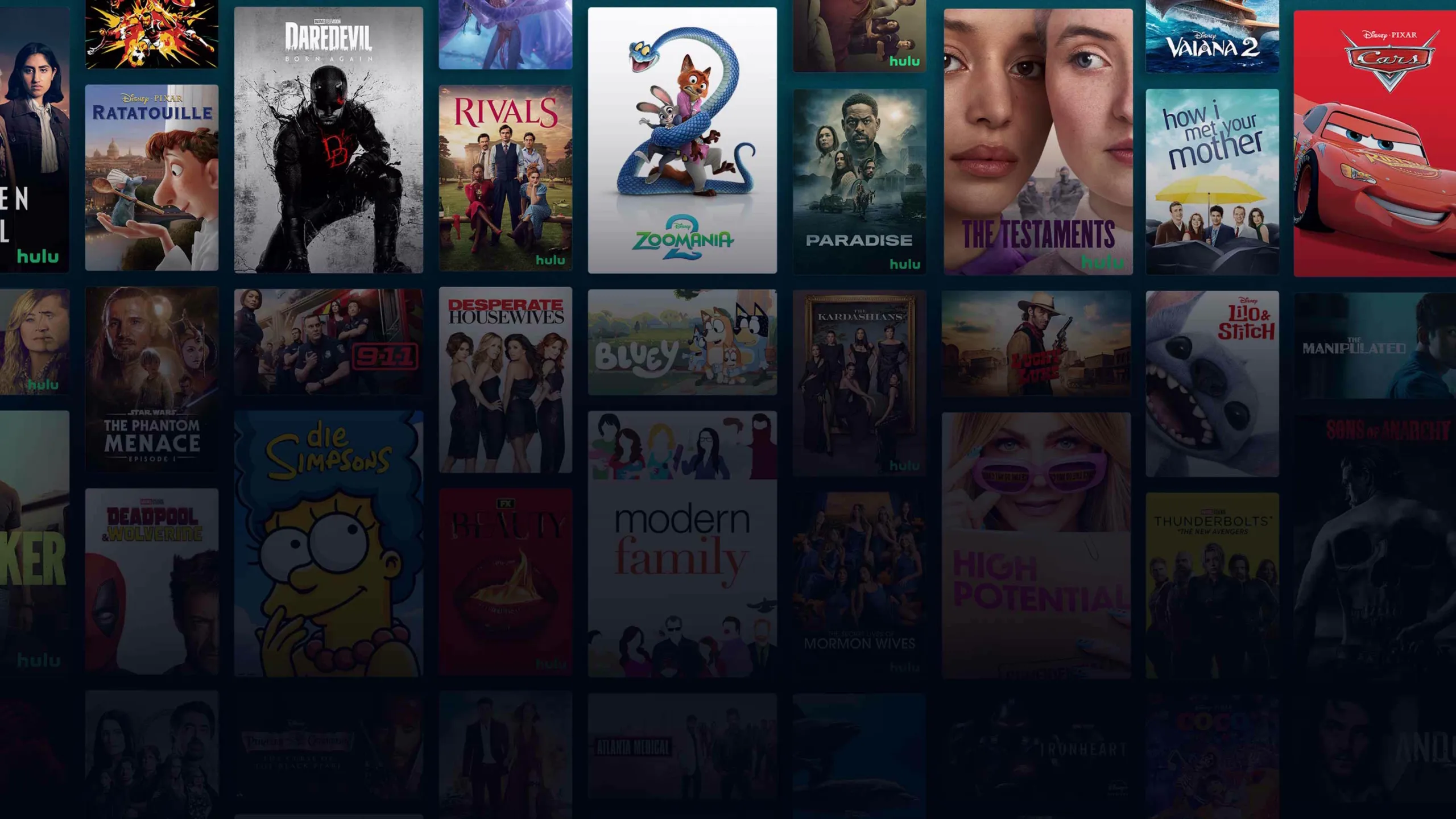Background image of various Disney+ titles