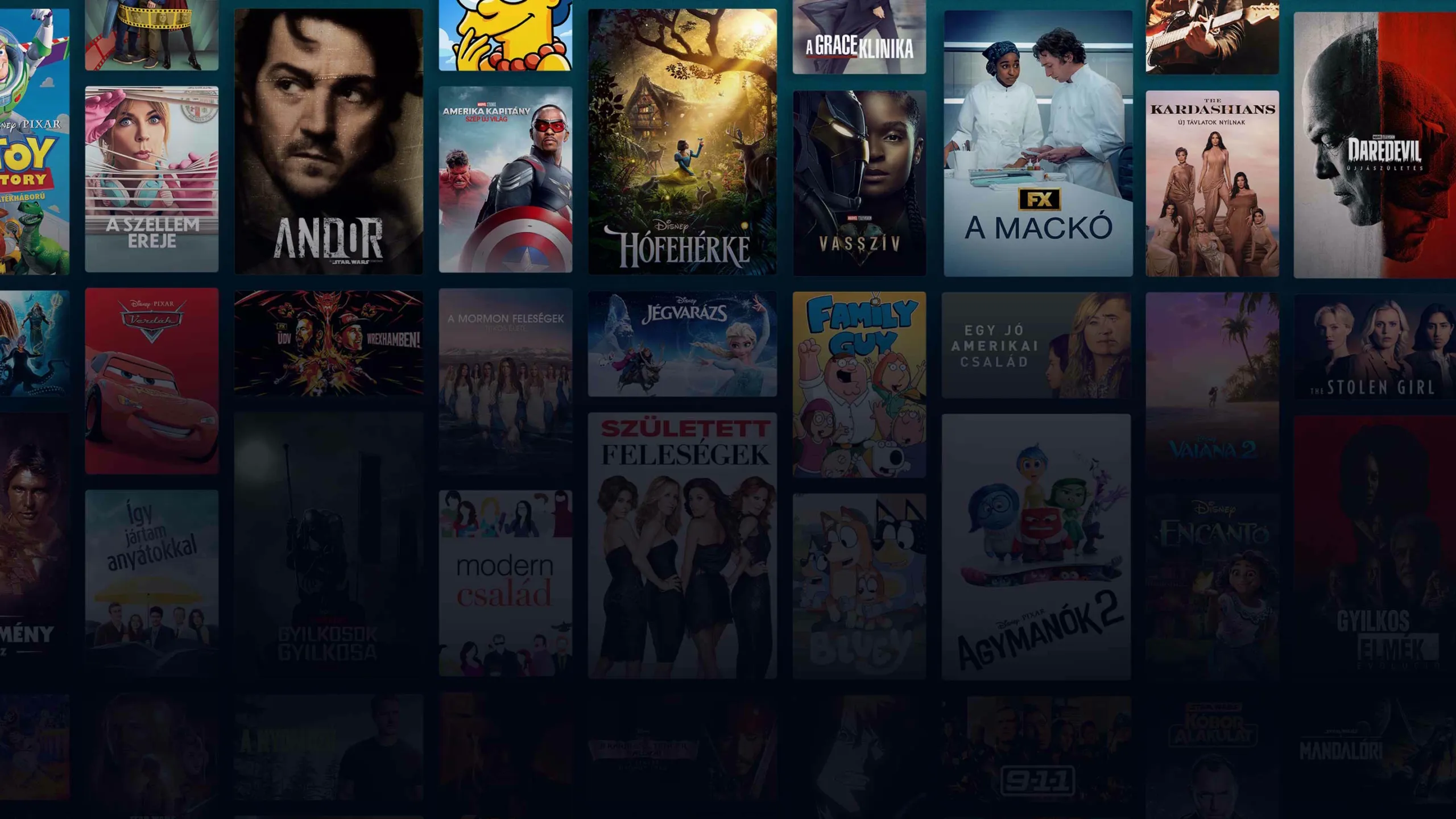 Background image of various Disney+ titles