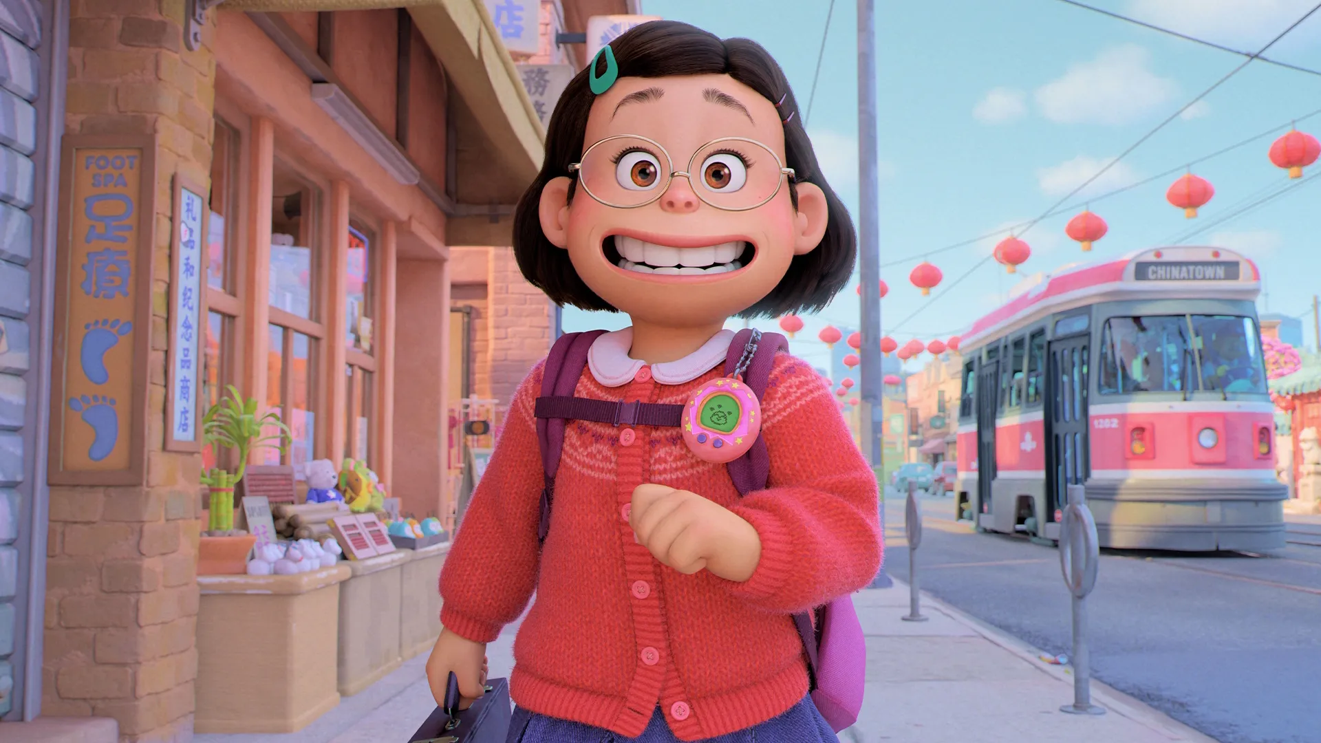 Mei Lee smiles with eager as she walks