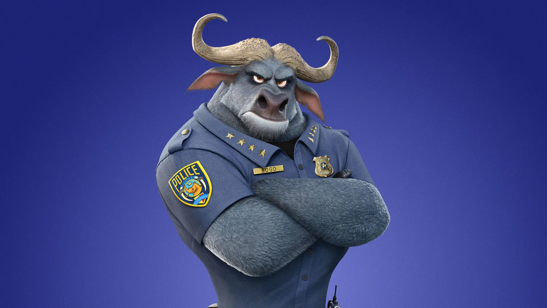 Chief Bogo (Idris Elba) in Zootopia 2, Disney