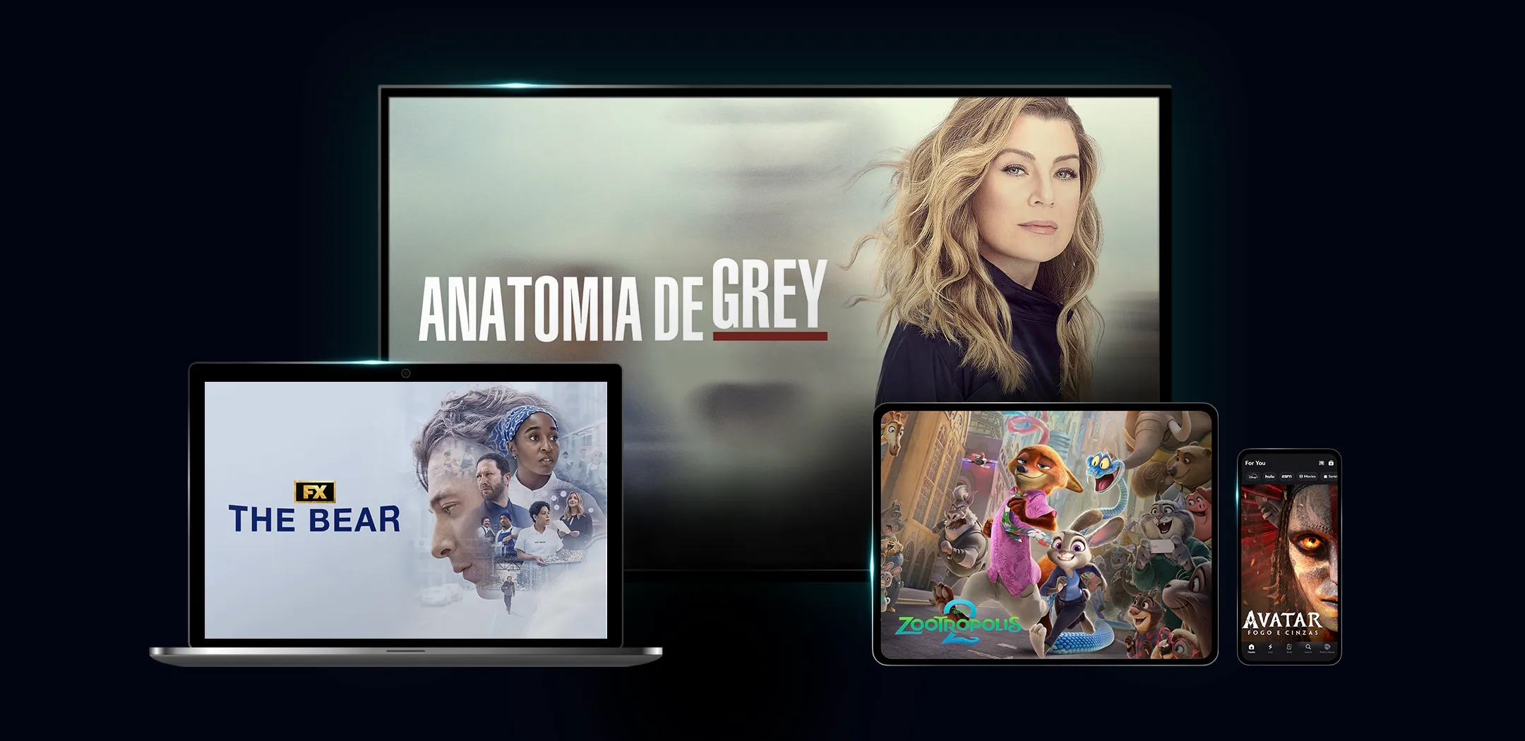 Séries Disney+ em diferentes dispositivos