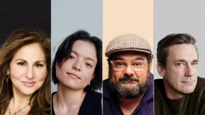 This image features the voice actors behind Disney & Pixar's aimated movie, Hoppers, including Jean Yoon, Britt Lower, Jon Hamm, and Marc Maron