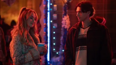 Lucy Albright (Grace Van Patten) talks to Alex (Costa D'Angelo) at a party
