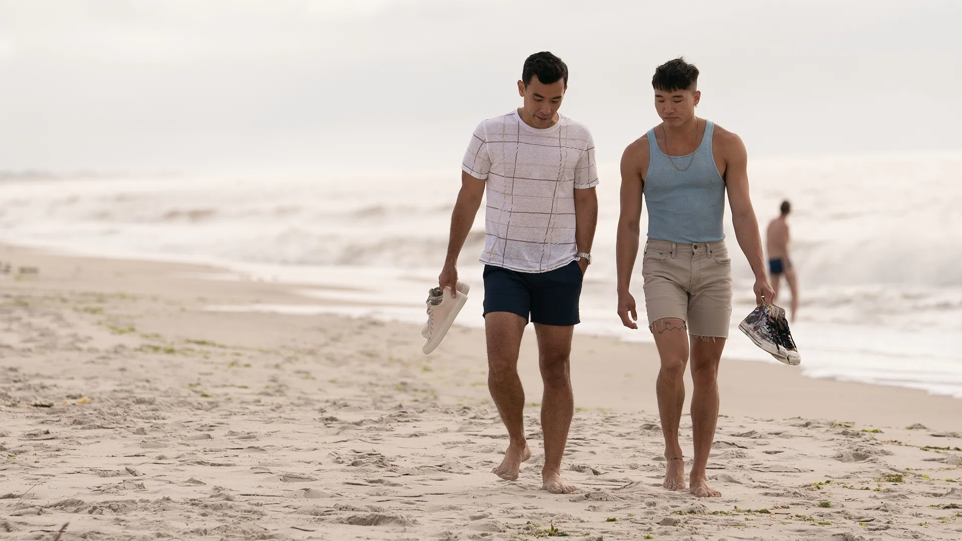 Conrad Ricamora and Joel Kim Booster in Fire Island.
