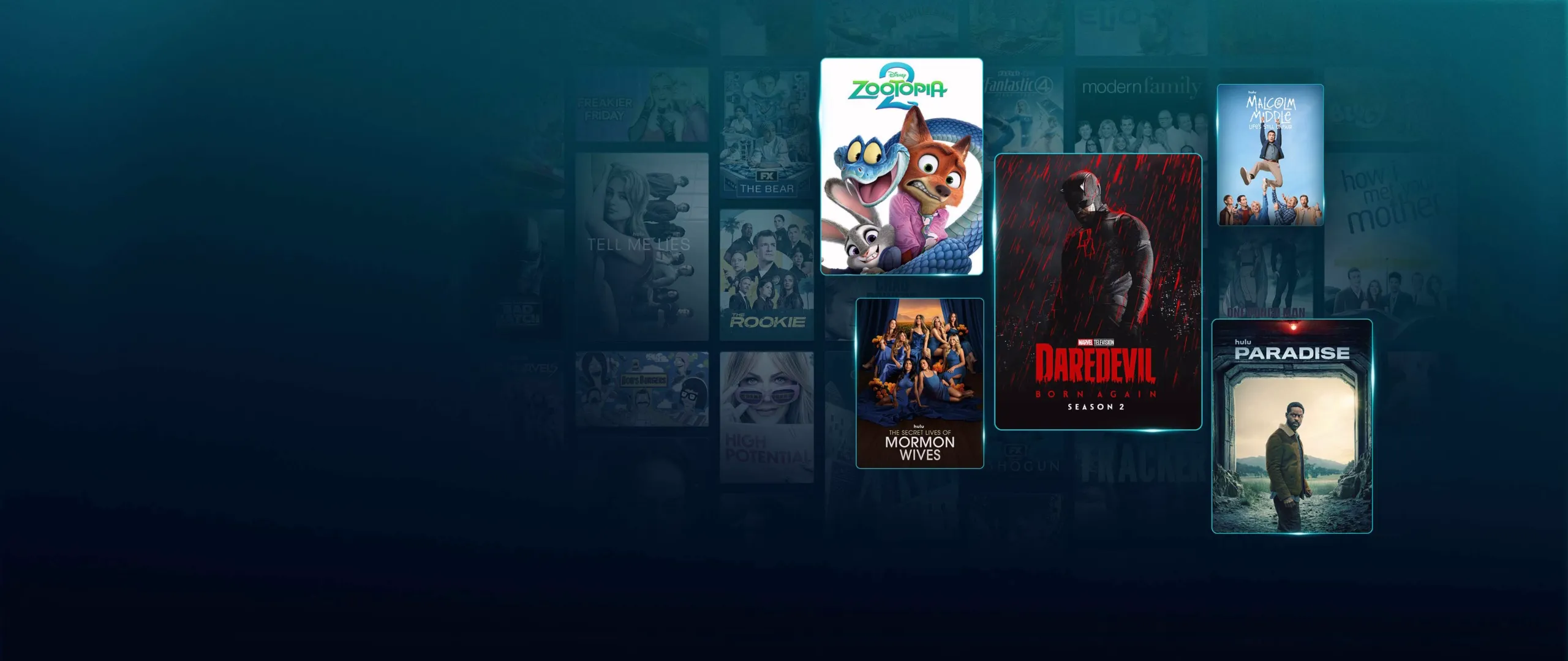 Background image of various Disney+ titles