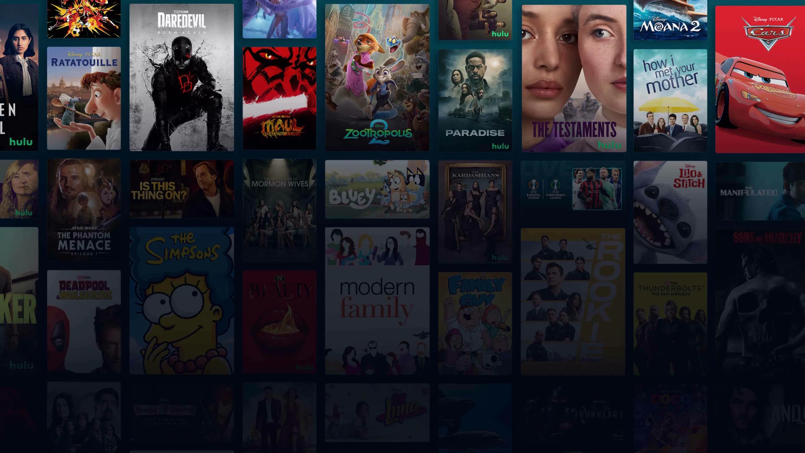 Background image of various Disney+ titles