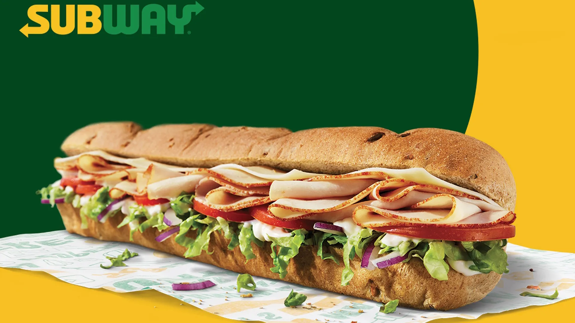 Footlong sandwich from Subway.