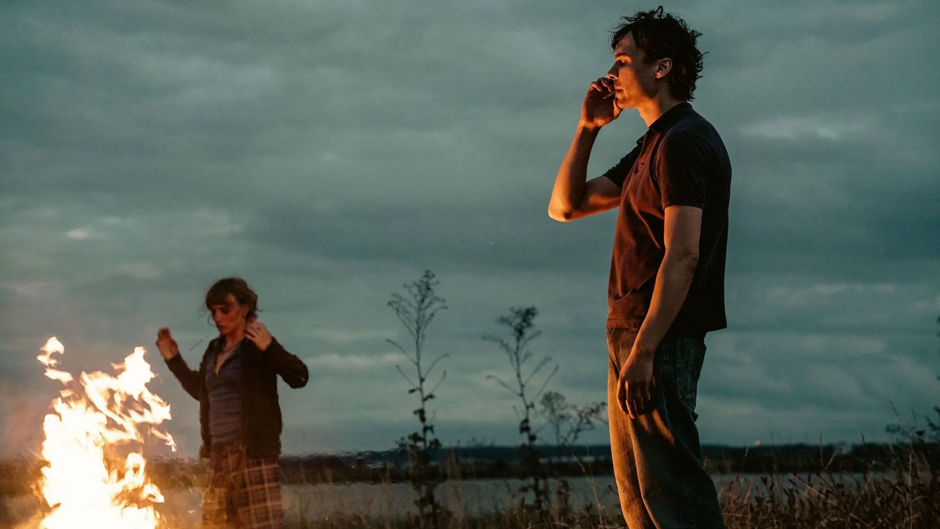 This image is a still from the 2025 British drama film Urchin, soon available to stream on Hulu