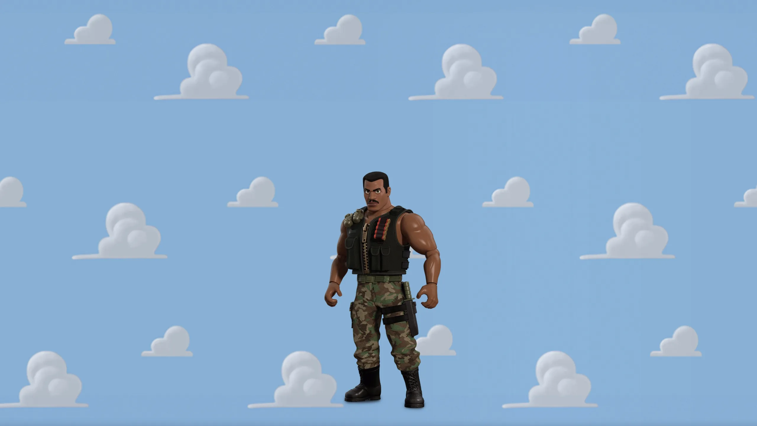 A military-style action figure called Combat Carl