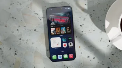 An iPhone featuring the new Disney+ widget on its home screen.