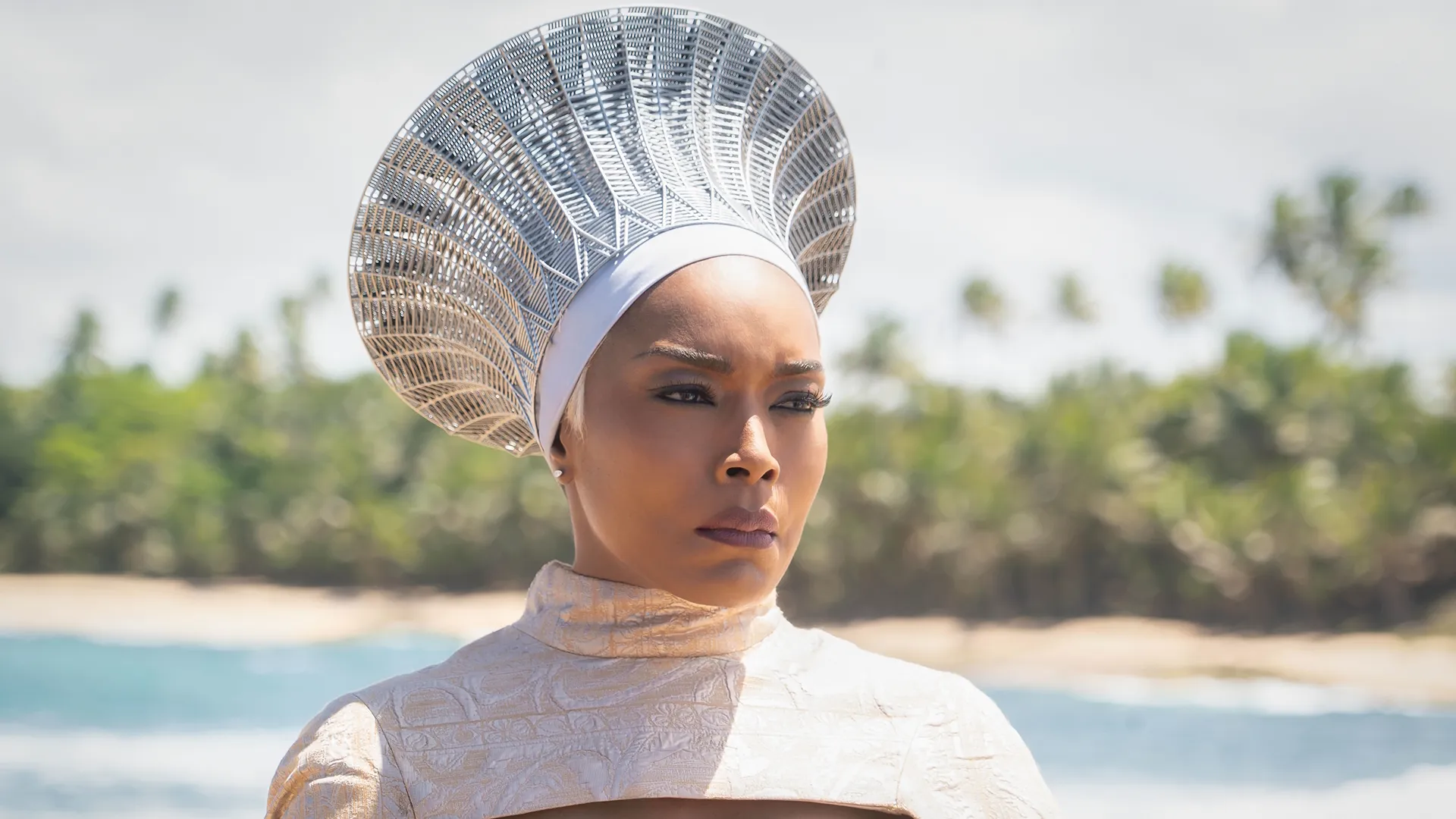 Queen Ramonda (Angela Bassett) in Marvel's Black Panther: Wakanda Forever.