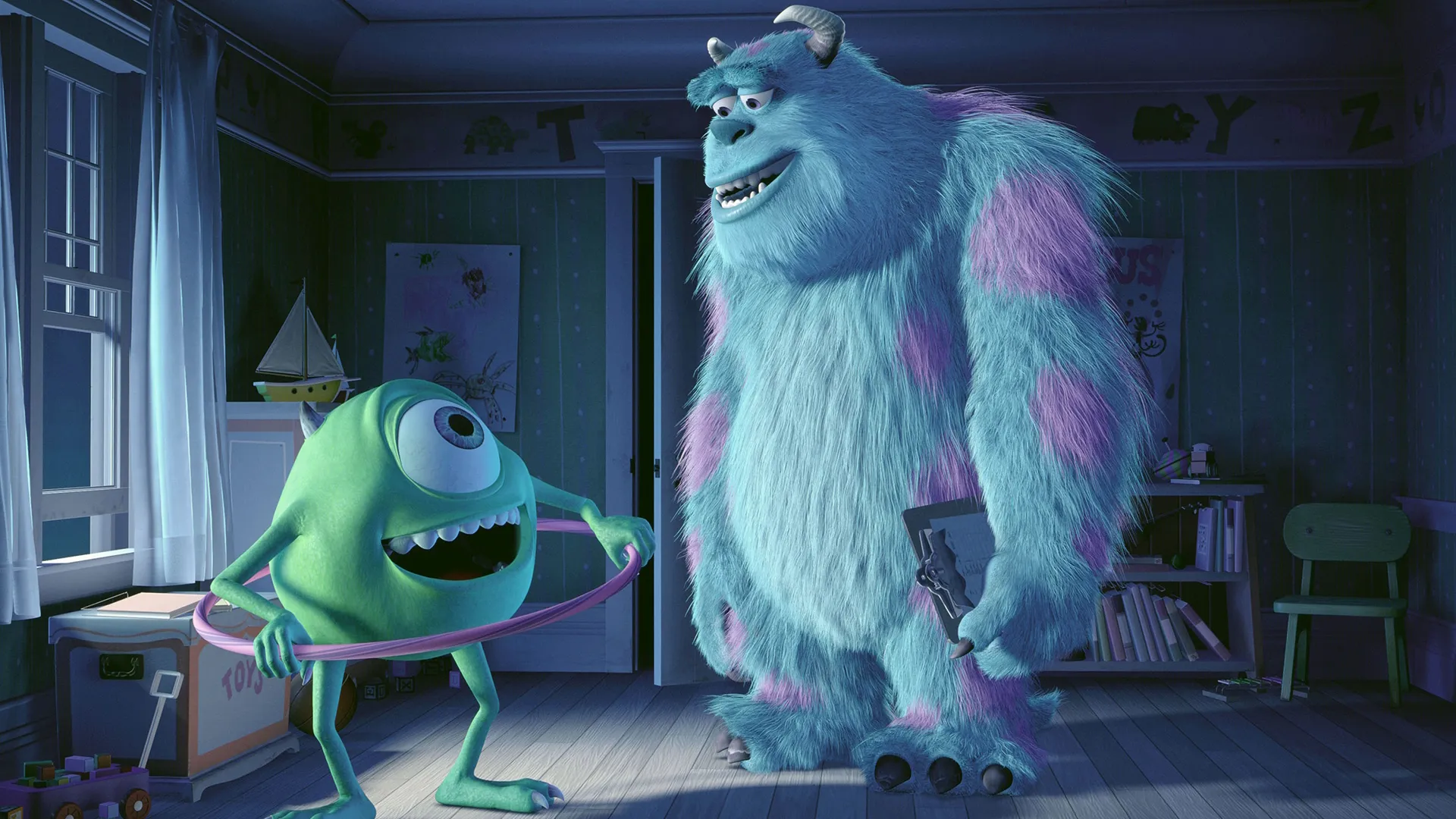 Sully and Mike are conversing