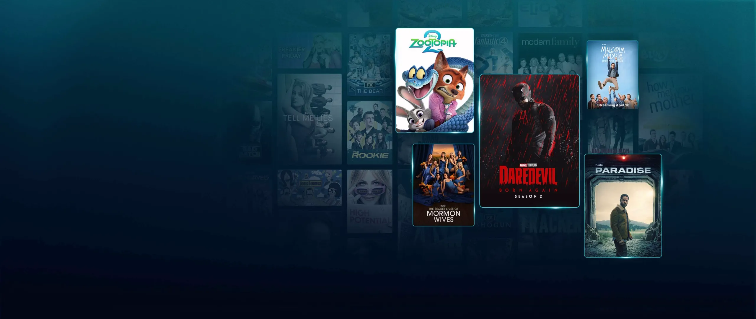 Background image of various Disney+ titles