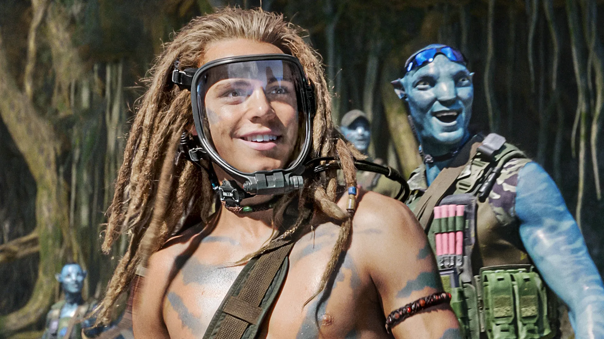 Jack Champion as Miles “Spider” Socorro in Avatar: Fire and Ash, 20th Century Studios