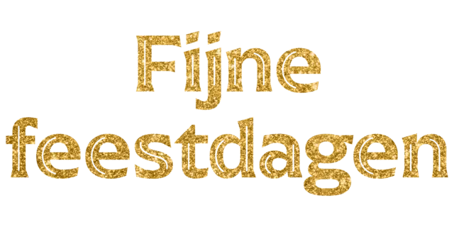 Fijne feestdagen