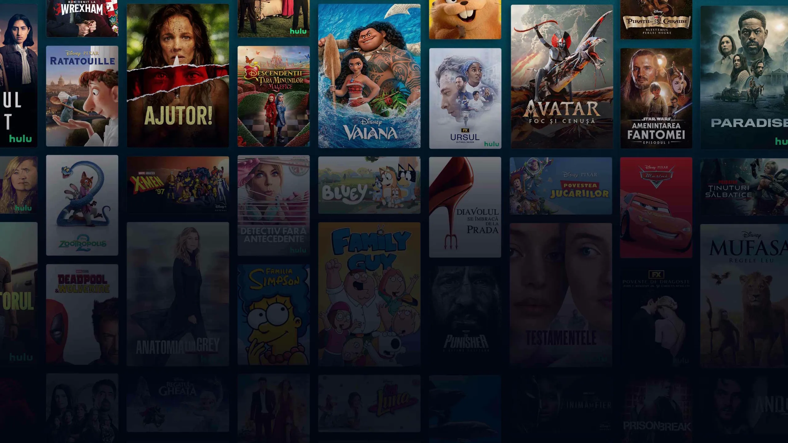 Background image of various Disney+ titles