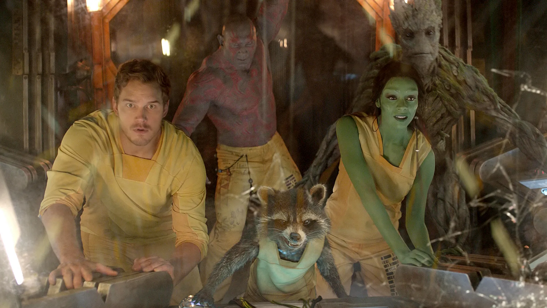 The Guardians stand together.