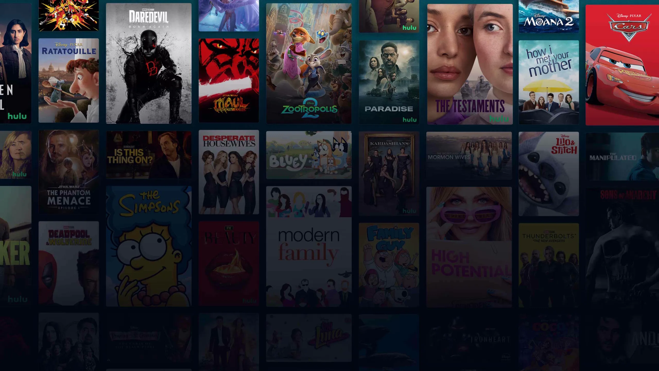 Background image of various Disney+ titles