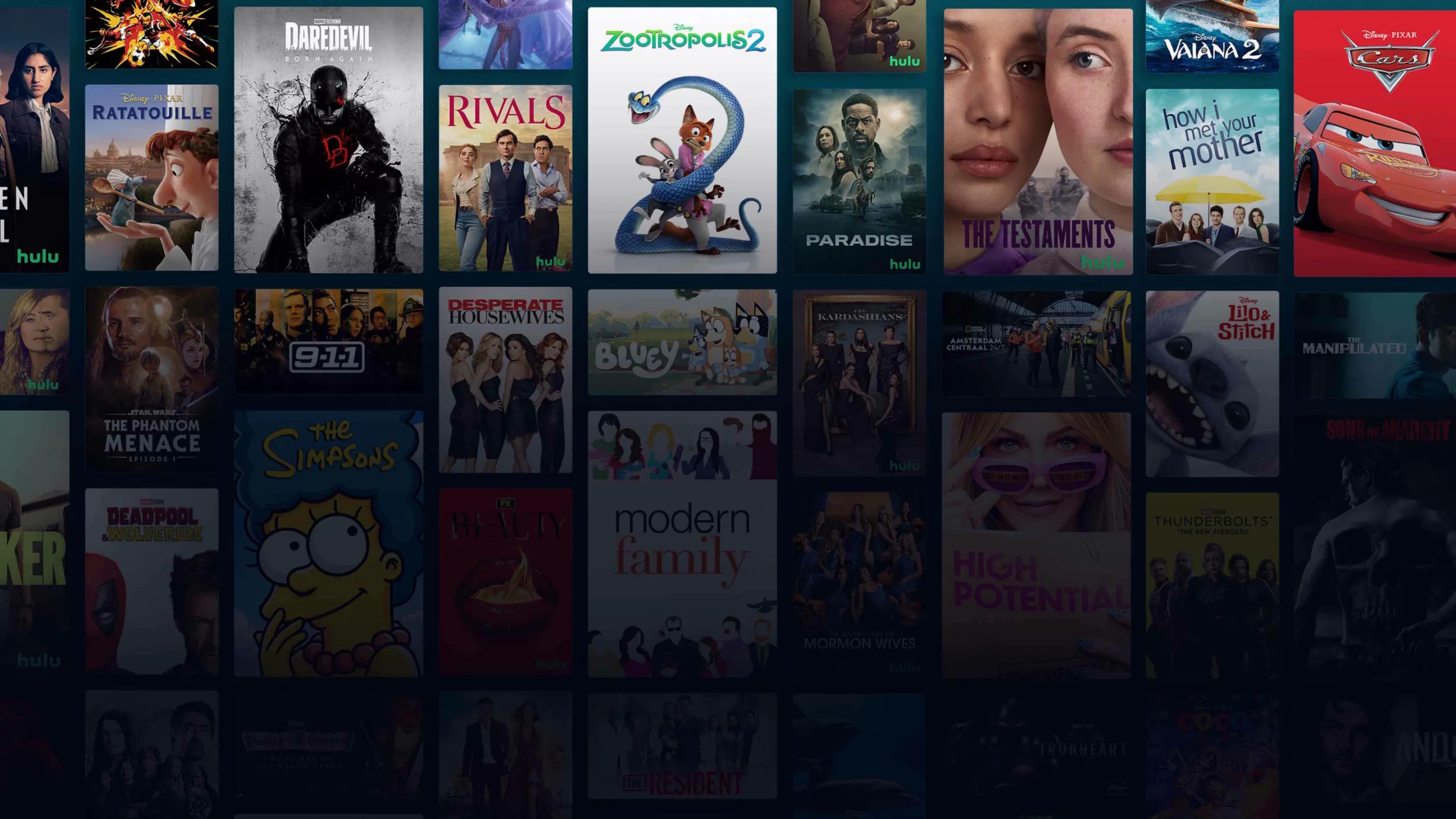 Background image of various Disney+ titles