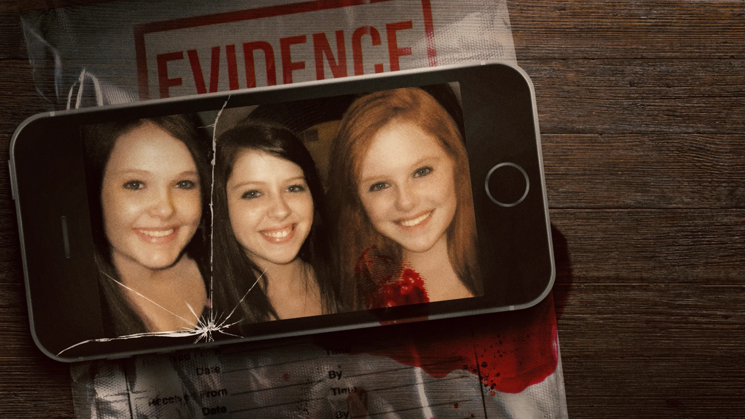 Key Art for the new Hulu show, Friends Like These Murder Of Skylar Neese